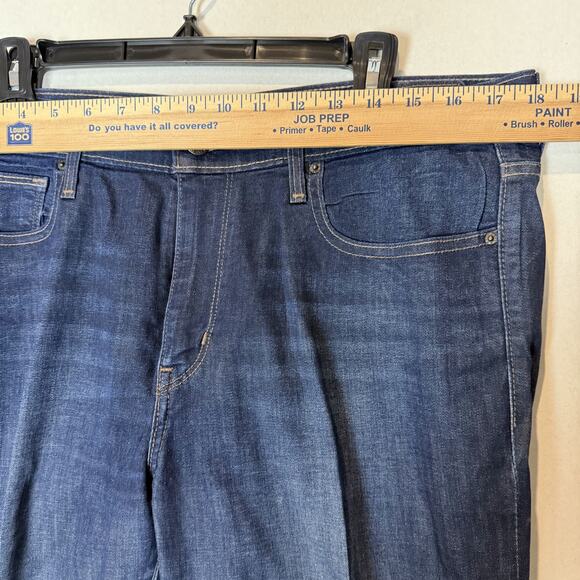 Levi's Jeans Women 32 Blue Denim Stretch 5-Pockets Mid-Rise Slimming Skinny Leg - Picture 12 of 16